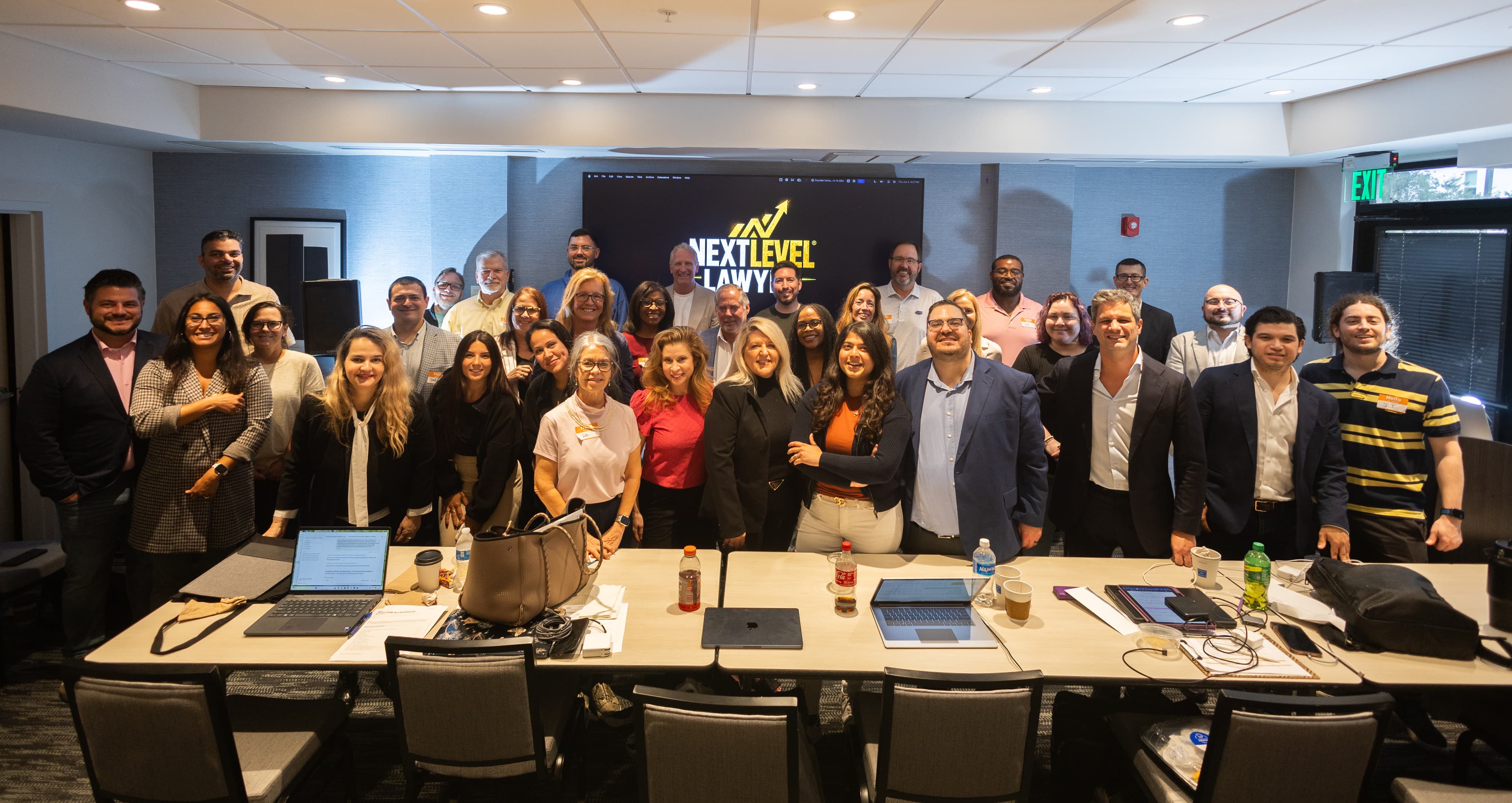 Next Level Lawyer event group photo with attorneys and instructors.